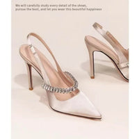 Water Diamond Pointed High-heels