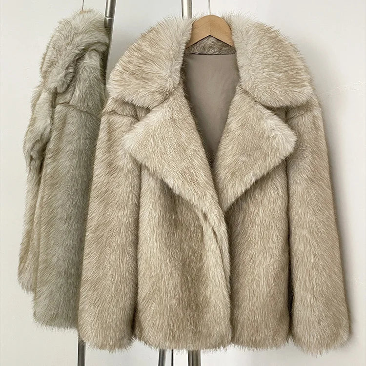Cashmere Cloud Faux Fur Coat