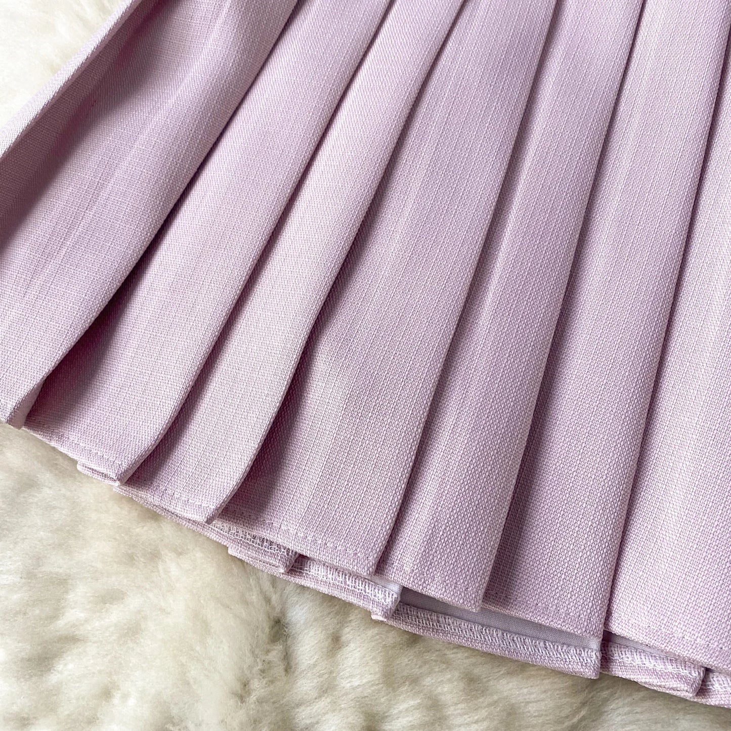 Single Breasted Basic Camisole+Zipper Design Pleated Skirt Set