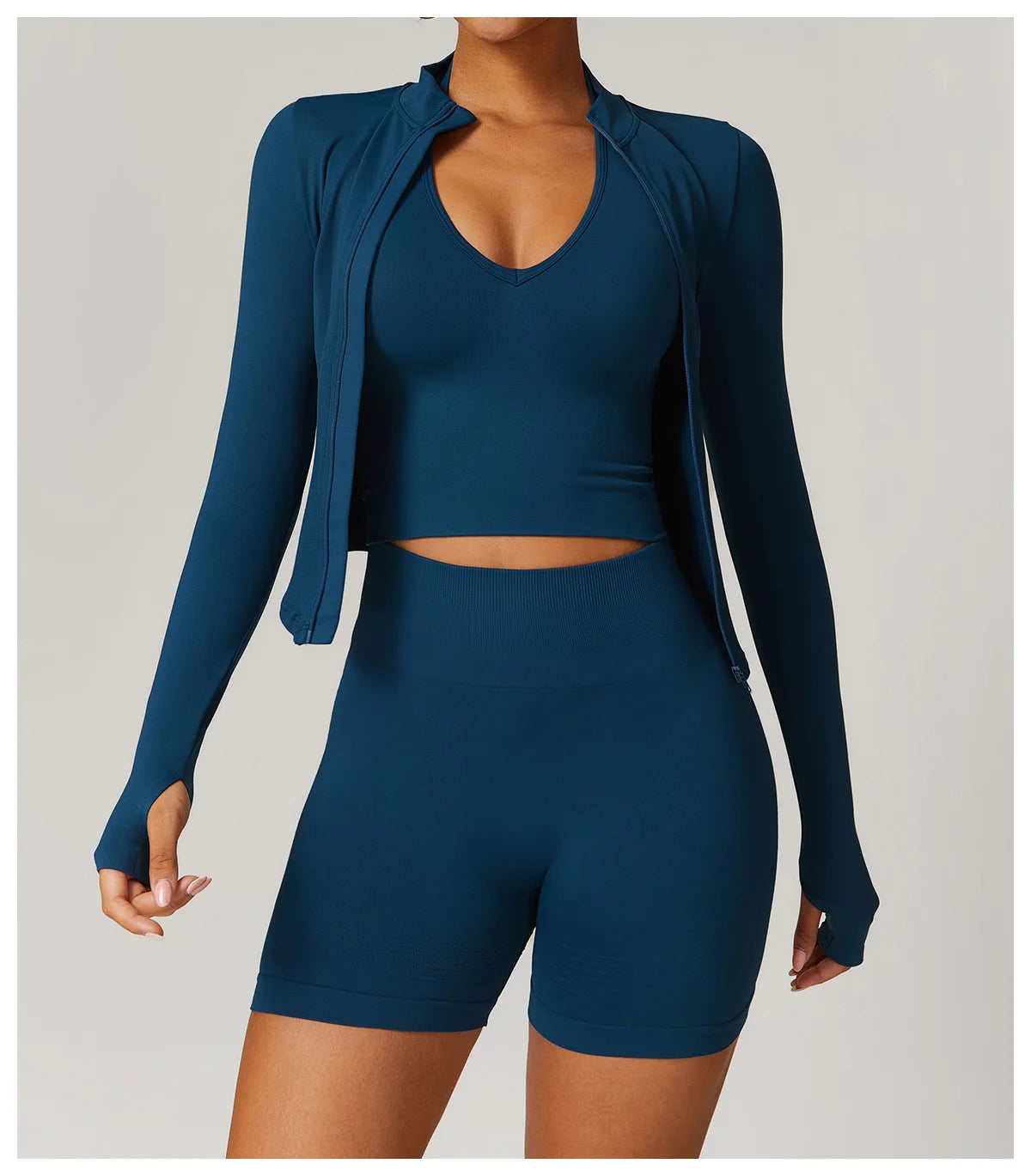 2pcs Seamless Yoga Short / Leggings Set