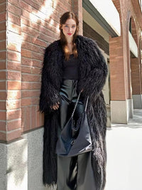 Snowfall Drama Maxi Coat