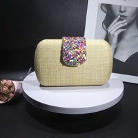 Woven Crossbody  Evening Clutch Bag