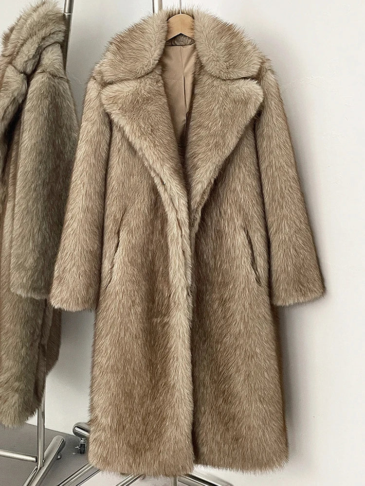 Cashmere Cloud Faux Fur Coat