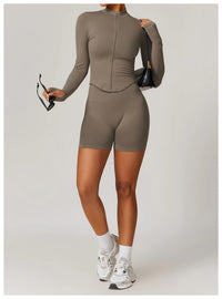 2pcs Seamless Yoga Short / Leggings Set