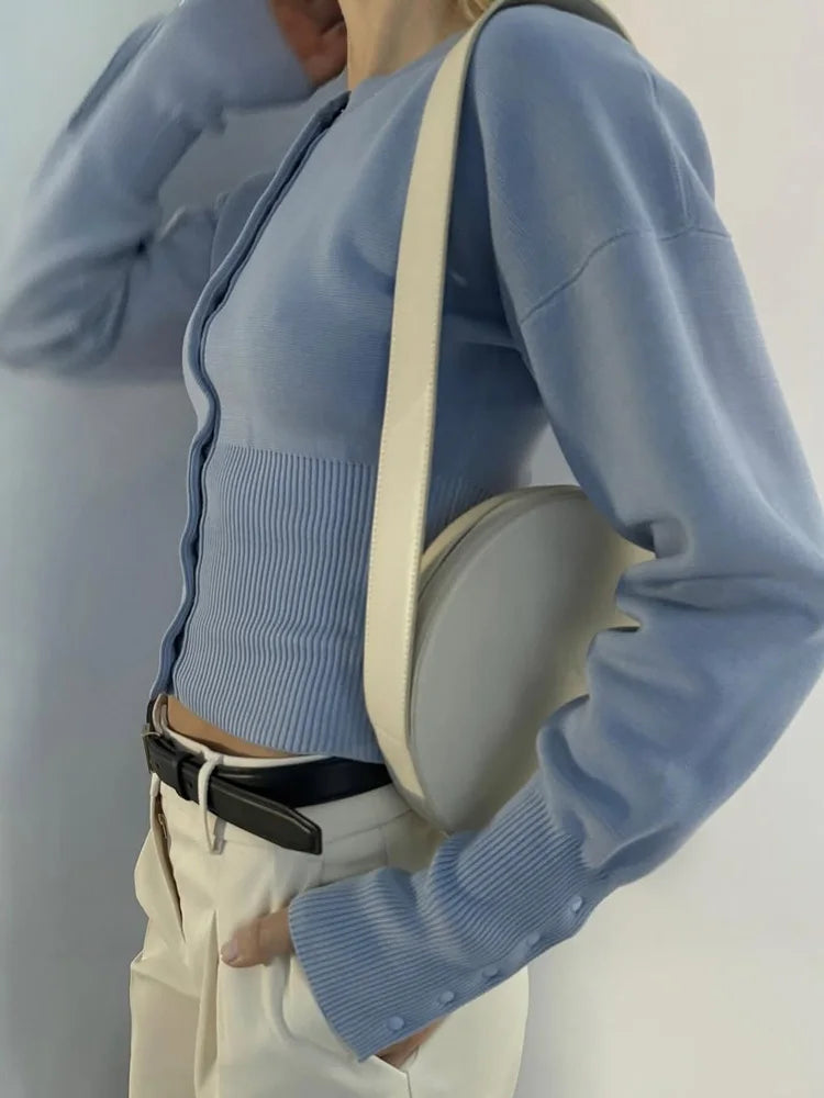 "It Girl" Waist-Detail Cardigan