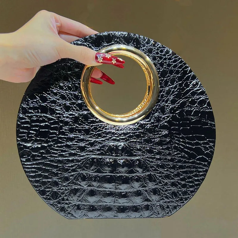 Boss Circle Croc Clutch