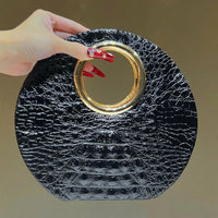 Boss Circle Croc Clutch