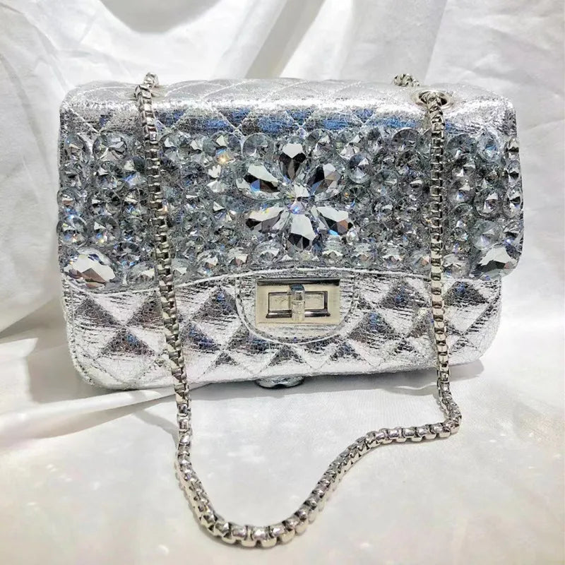 Classic Versatile High-end Diamond Lattice Bag