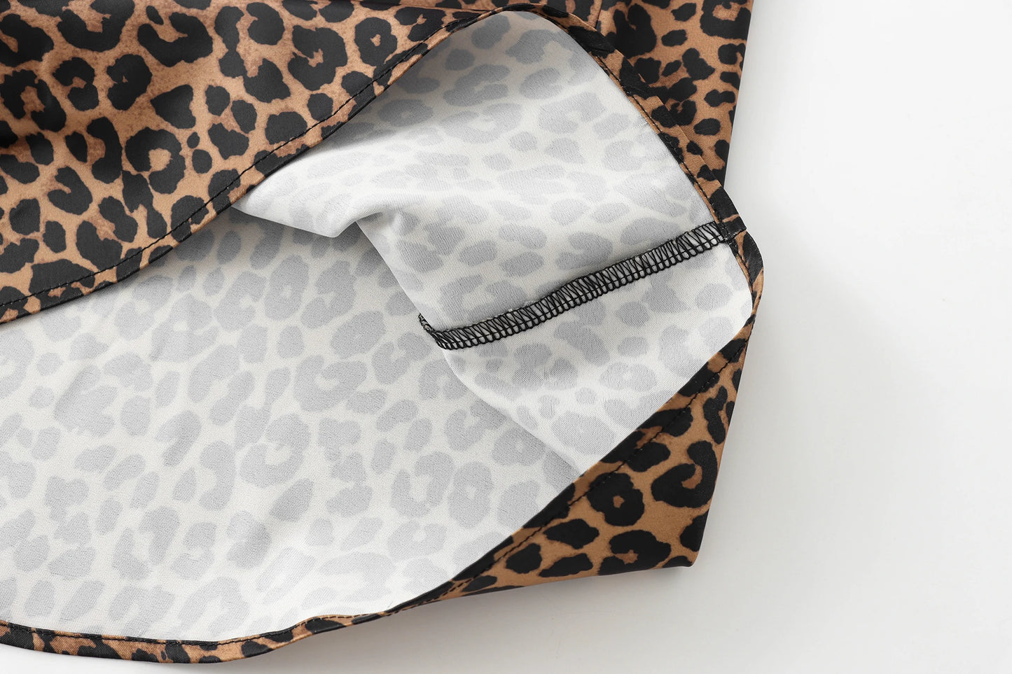 Leopard Print Long Skirt