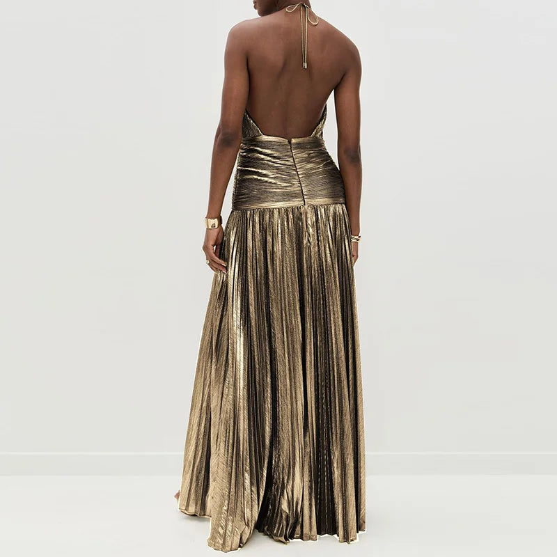 Lumière Metallic Dress