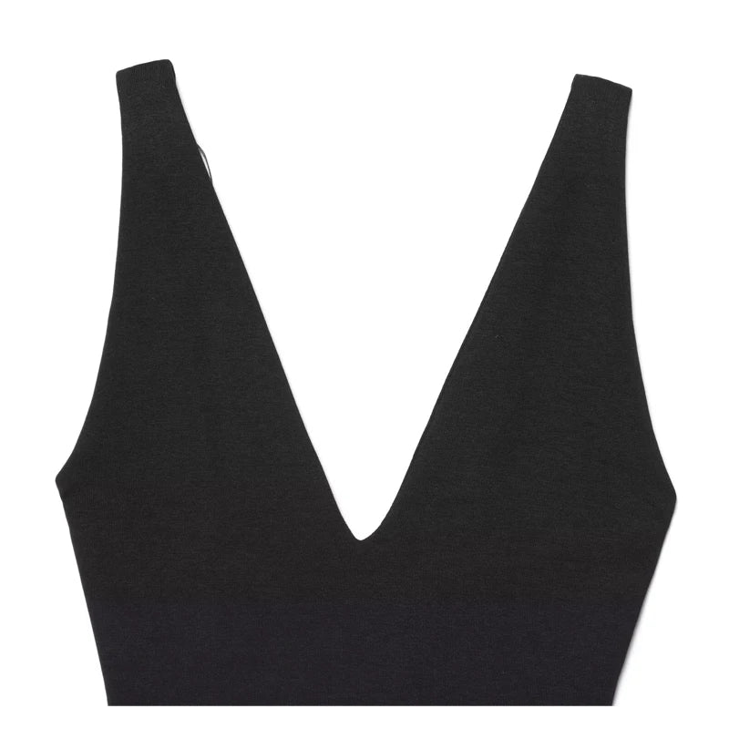 Black Sexy Backless Sleeveless Bodysuit