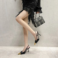 Gold Digger Slingback Heels