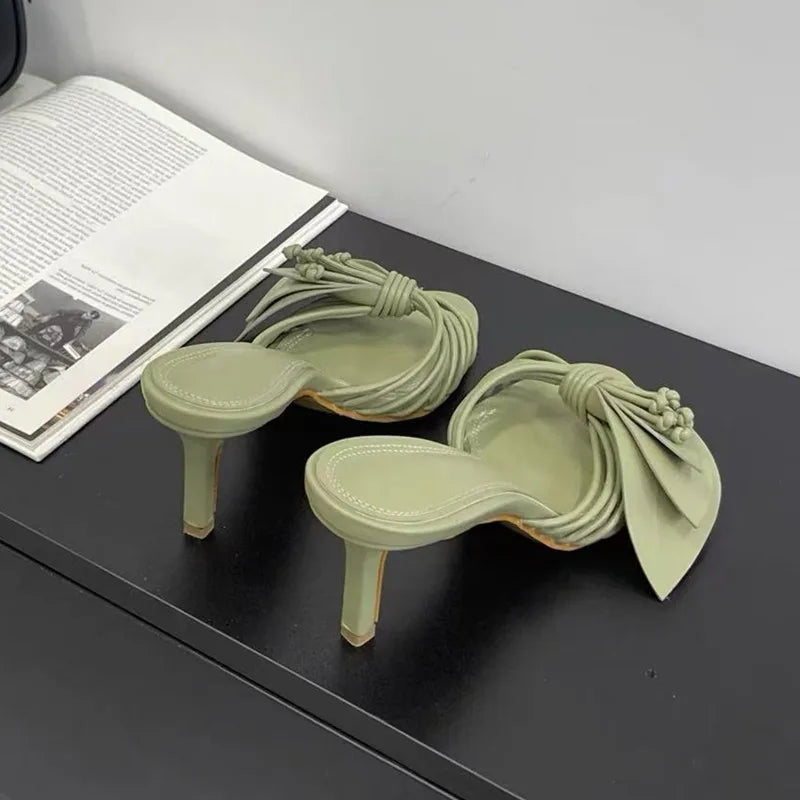 Bowknot Narrow band  High heels