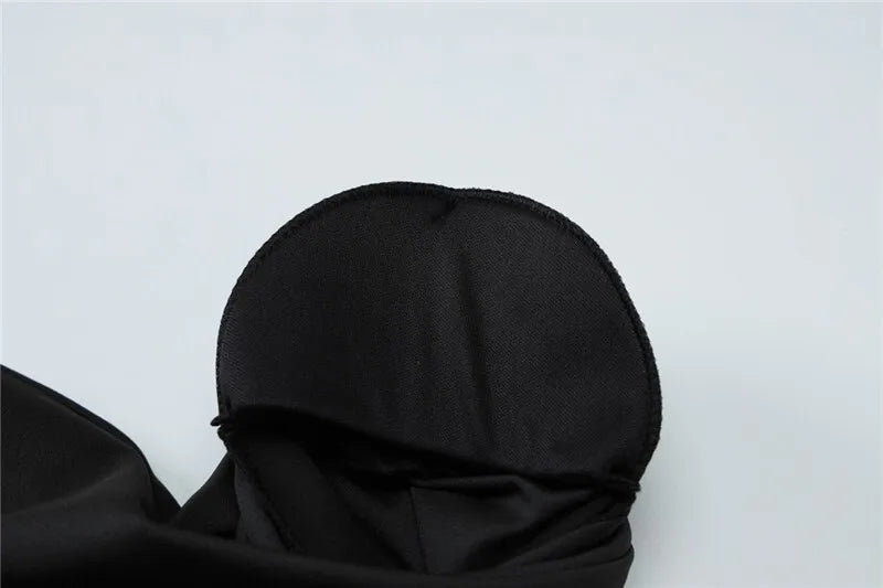 Metal Buckle O Neck High Waist Short Sleeve Mini Dress