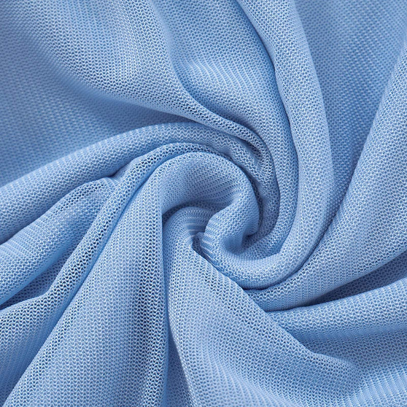 Two-Piece Mesh Patchwork Pleated Mini Dress