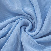 Two-Piece Mesh Patchwork Pleated Mini Dress