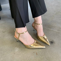 Glossed Icon Point Heels