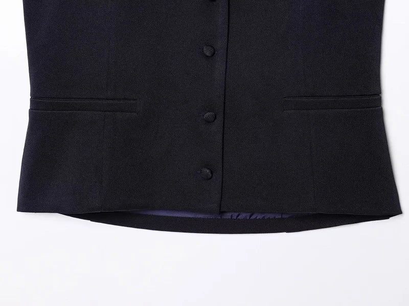 Waistcoat Backless Sleeveless Vest Tops