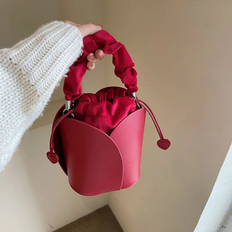 Cherry Bloom Bucket Bag