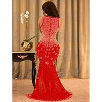 Golden Temptation Maxi Gown