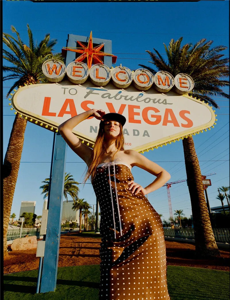 Lace Strapless Backless Sexy Midi Dress