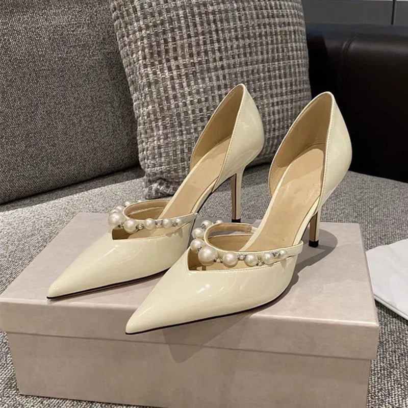 Pearl Whisper Stiletto Pumps