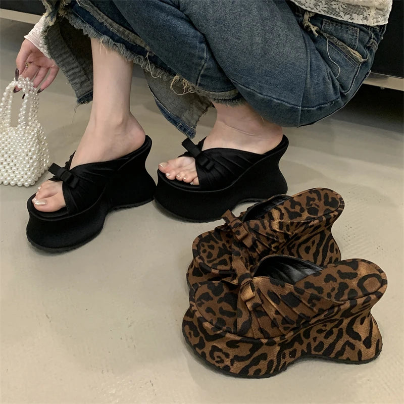 Feral Chic Bow Platform Mules