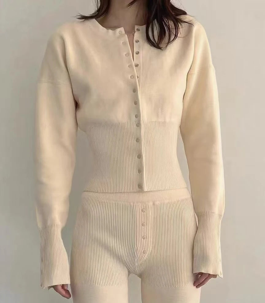 "It Girl" Waist-Detail Cardigan