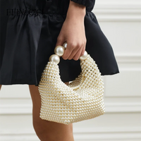 Pearl beaded Acrylic Handbag