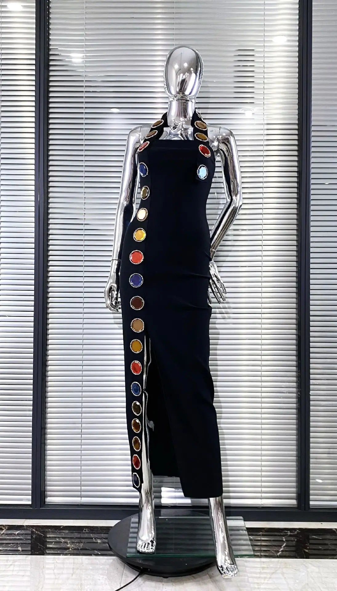 Cosmic Aura Bandage Maxi Dress