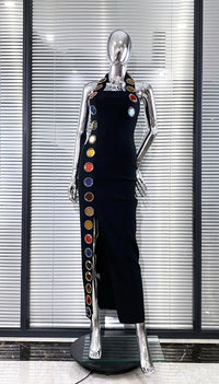 Cosmic Aura Bandage Maxi Dress