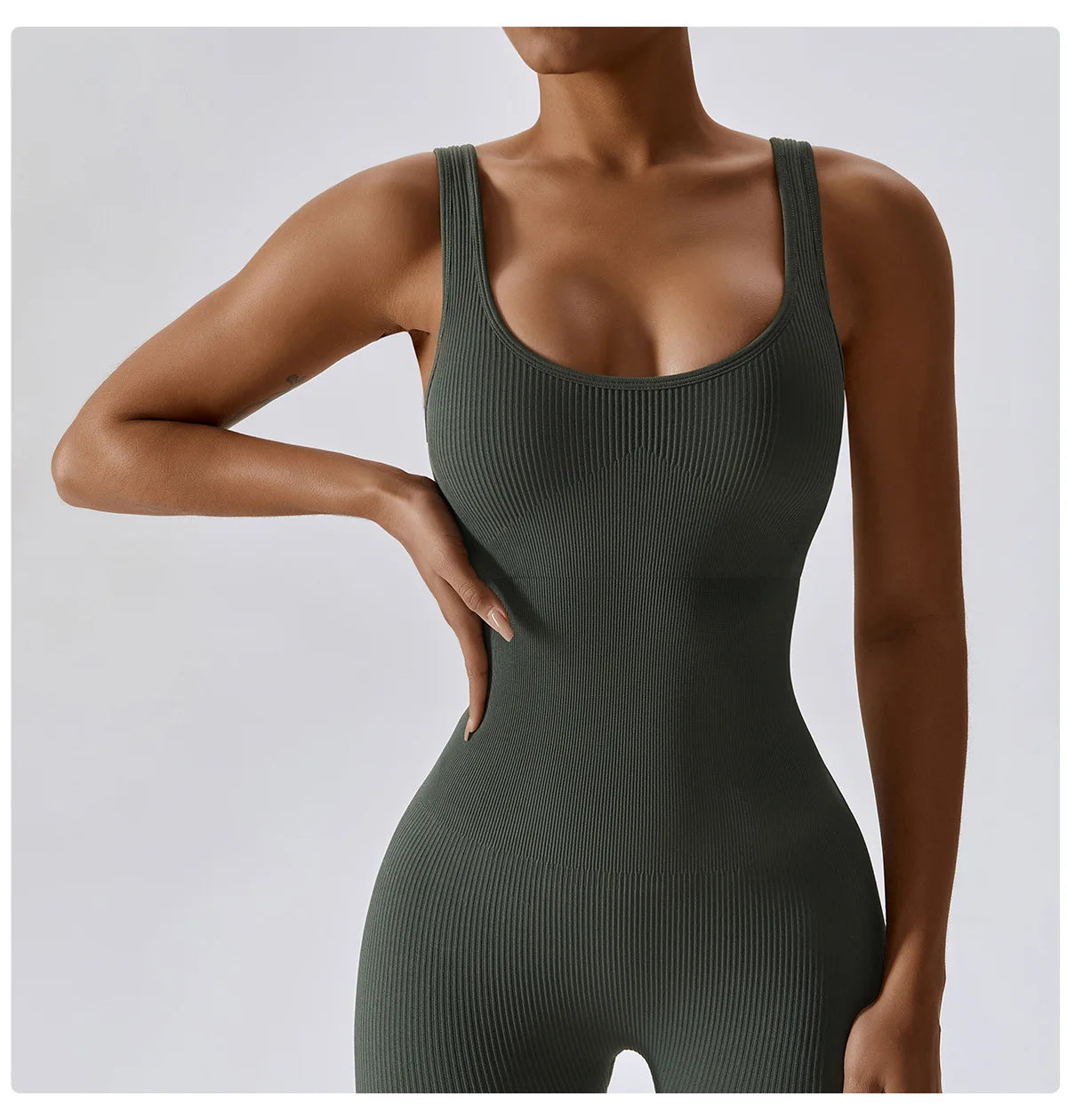 Seamless One-Piece Yoga Jumpsuit