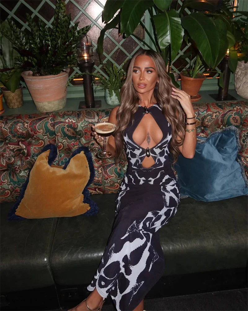 Wild Intentions Hollow Out Maxi Dress