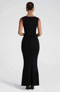 Square Collar Sleeveless Sexy Maxi Dress