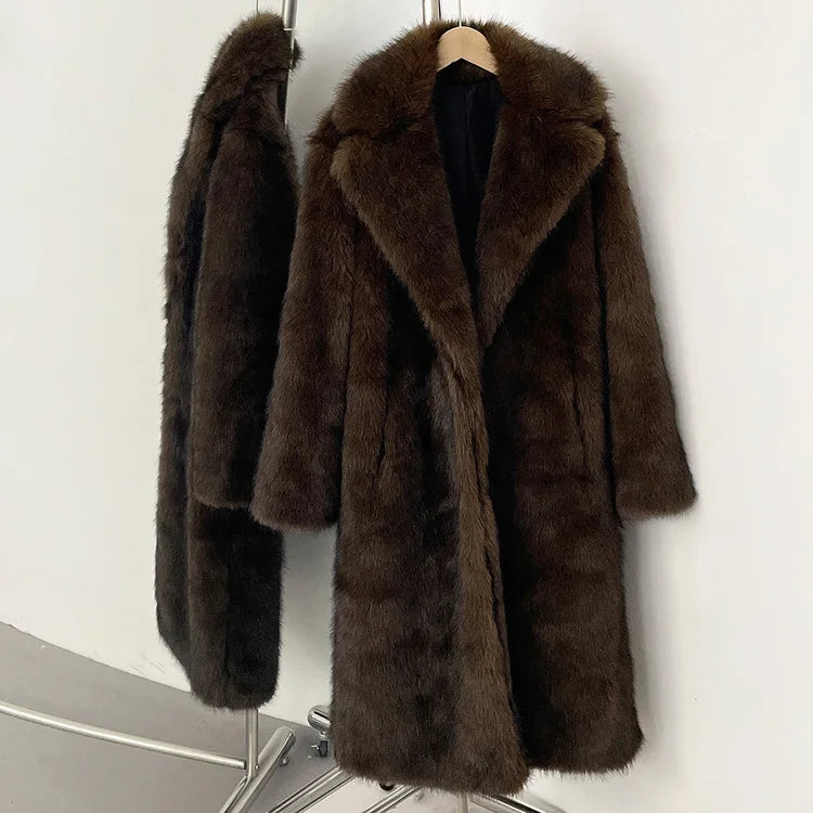 Cashmere Cloud Faux Fur Coat