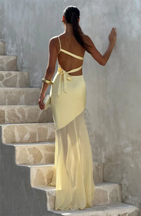 One Shoulder Backless Sexy Maxi Dress