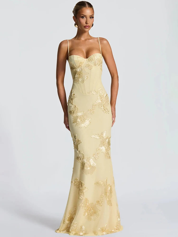 Champagne Petals Gown