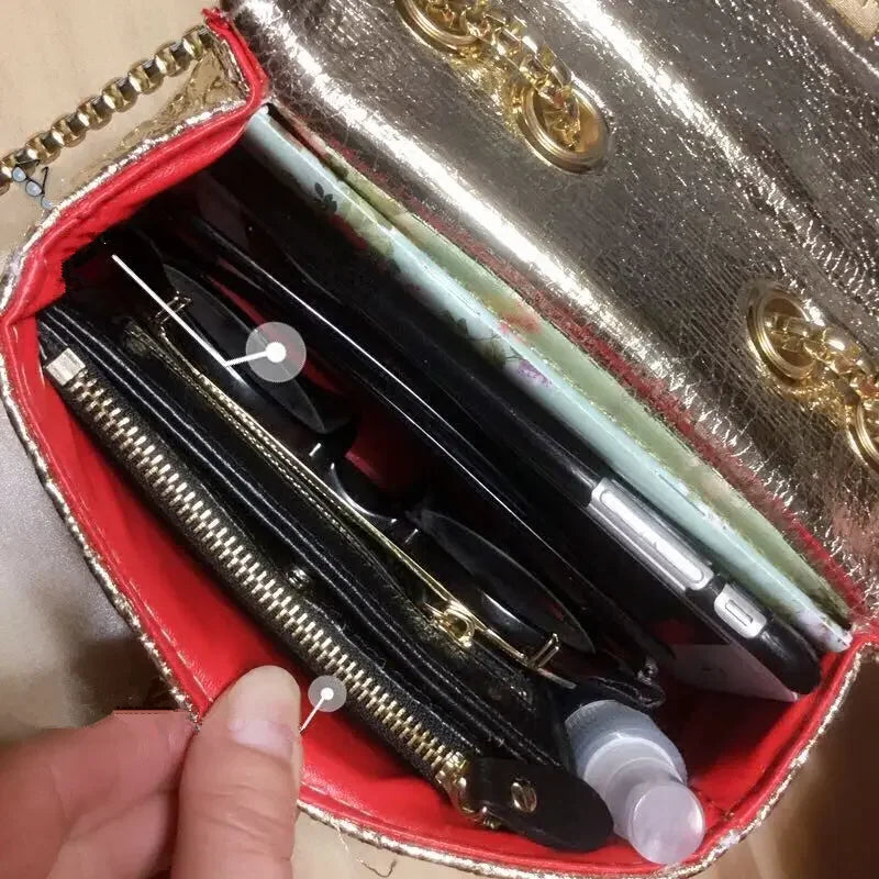 Classic Versatile High-end Diamond Lattice Bag