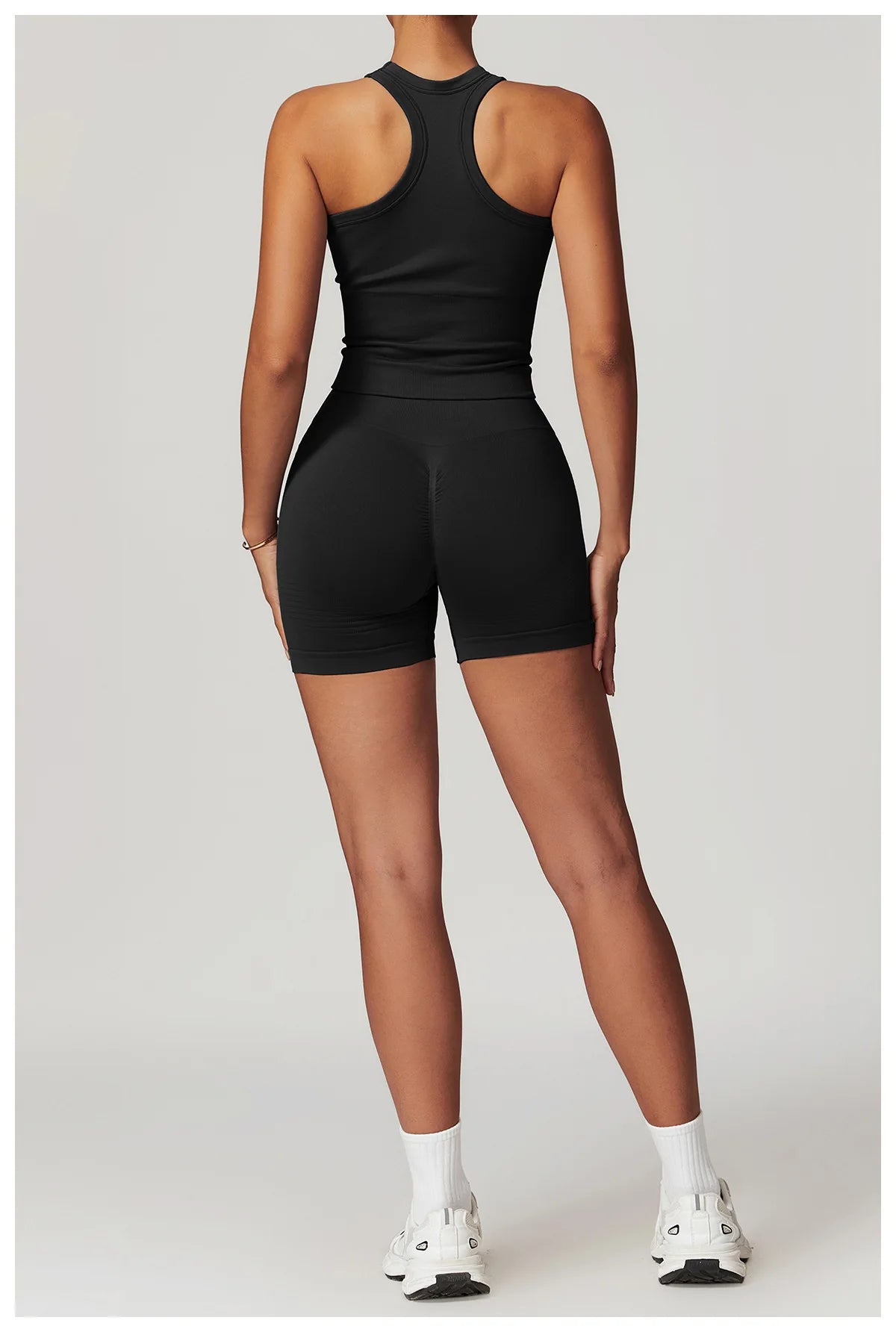 2pcs Seamless Yoga Short / Leggings Set