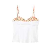 Sleeveless Print Backless Corset Top