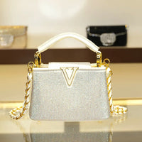 Top handle Crystal Handbag