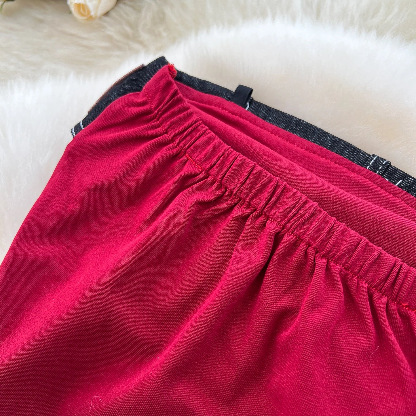 Strapless Letter Embroidery Retro Sexy 2pcs Set