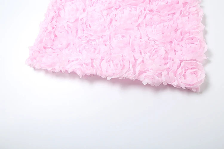 Flowers Hem Mini Dress