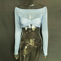 See Through Mesh Crop Top