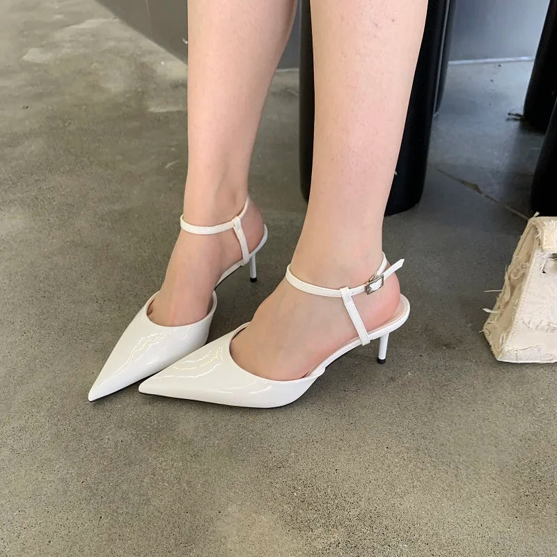 Glossed Icon Point Heels