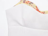 Sleeveless Print Backless Corset Top