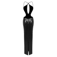 Noir Obsession Sequin Maxi Dress