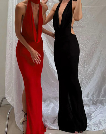 Double Take Plunge Gown