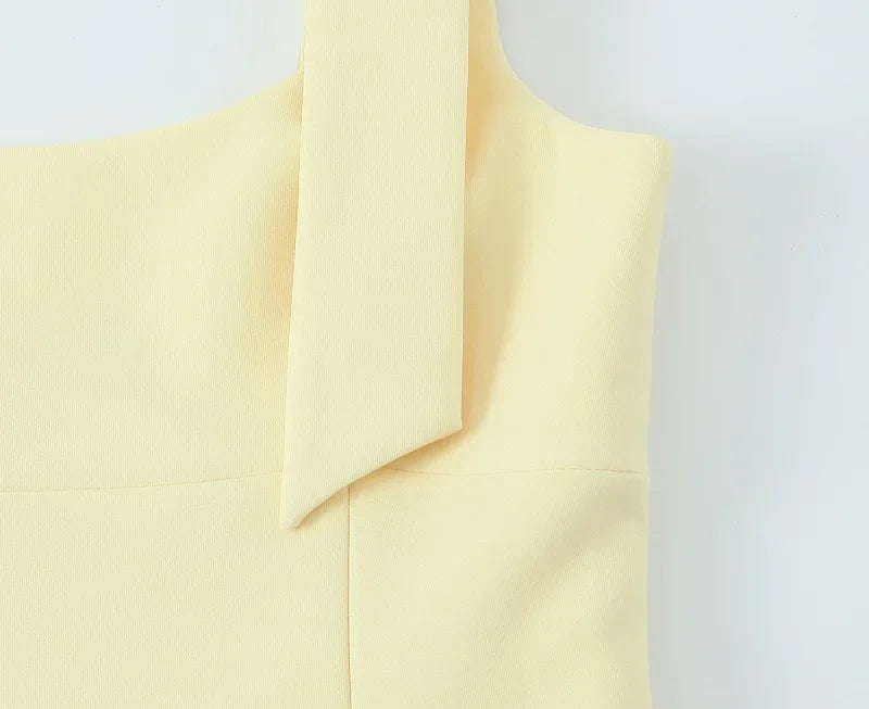 Shoulder Bow Sleeveless Top