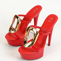 Platform Runway Style Chunky Heels